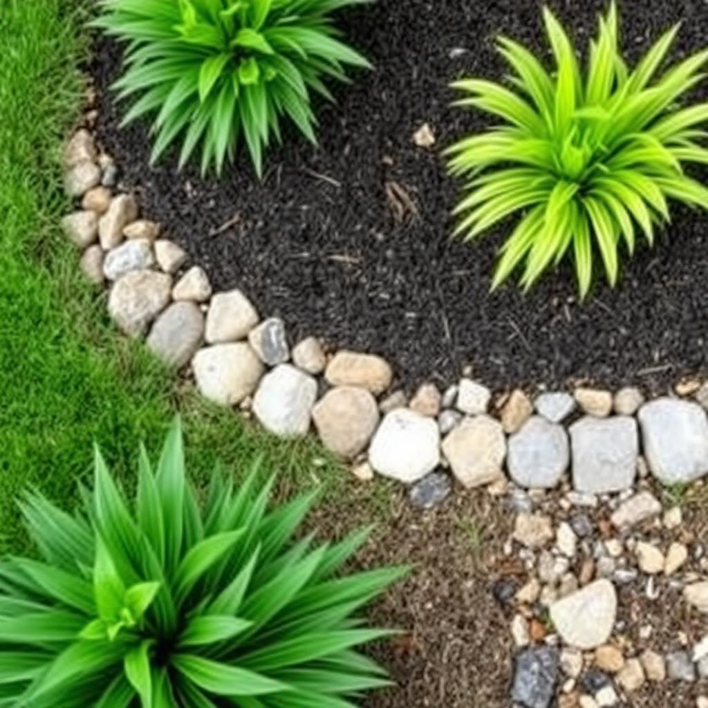 Landscape Edging — Steel, aluminum and stone edging to keep beds crisp and rock in place.