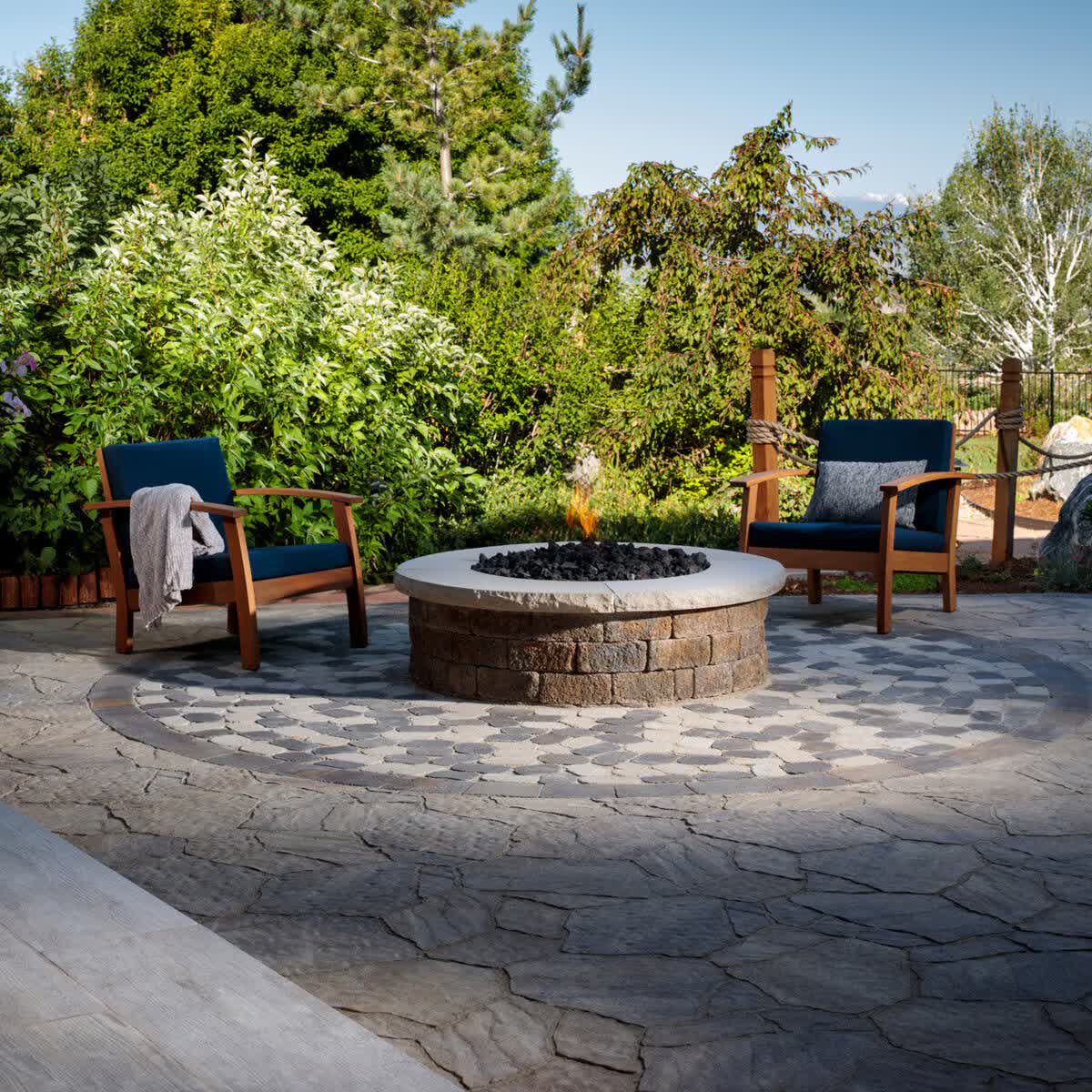 Fire Pits & Outdoor Living — Turnkey fire pit kits, outdoor kitchens and full landscape install by our crew.