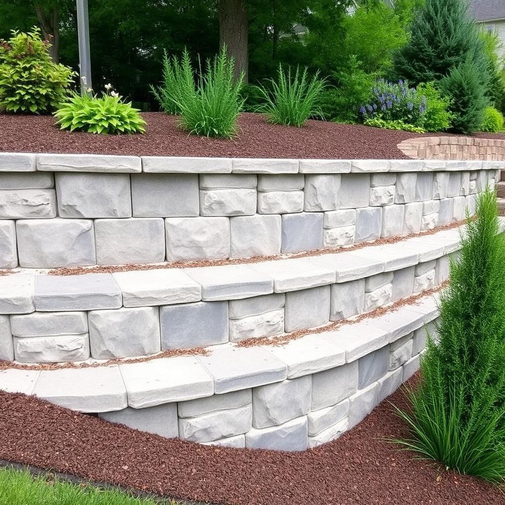 Retaining Wall Block — Segmental wall block for seat walls, terraces and full retaining walls.